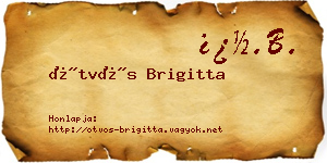 Ötvös Brigitta névjegykártya