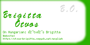 brigitta otvos business card